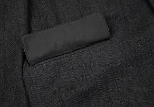 コムデギャルソン オムCOMME des GARCONS HOMME リネンシワ加工2Bテーラードジャケット 黒M K-79153_011