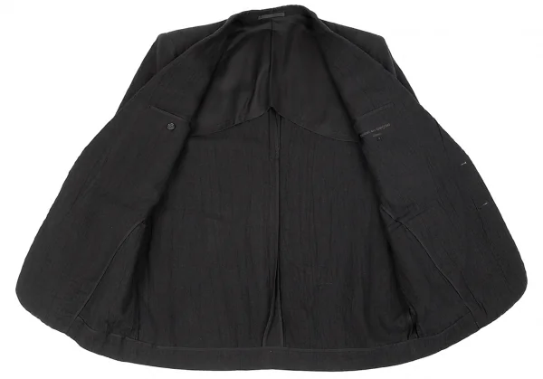 コムデギャルソン オムCOMME des GARCONS HOMME リネンシワ加工2Bテーラードジャケット 黒M K-79153_012