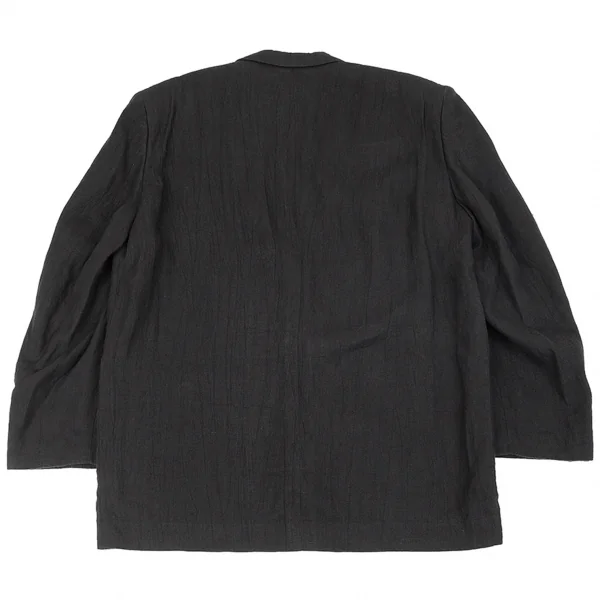 コムデギャルソン オムCOMME des GARCONS HOMME リネンシワ加工2Bテーラードジャケット 黒M K-79153_013