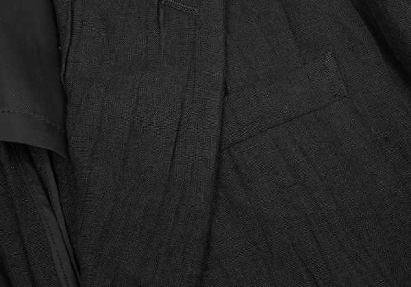 コムデギャルソン オムCOMME des GARCONS HOMME リネンシワ加工2Bテーラードジャケット 黒M K-79153_005