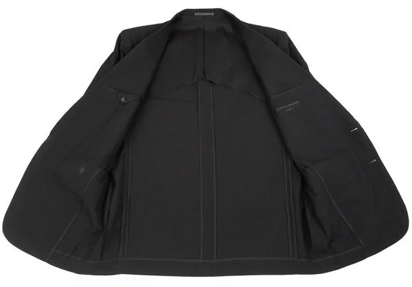 コムデギャルソン オムCOMME des GARCONS HOMME ウールステッチストライプ2Bテーラードジャケット 黒M K-79156_010