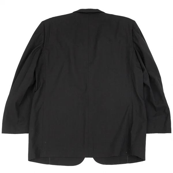 コムデギャルソン オムCOMME des GARCONS HOMME ウールステッチストライプ2Bテーラードジャケット 黒M K-79156_011