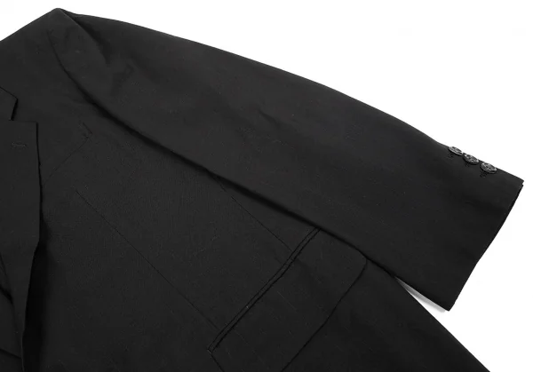 コムデギャルソン オムCOMME des GARCONS HOMME ウールステッチストライプ2Bテーラードジャケット 黒M K-79156_006