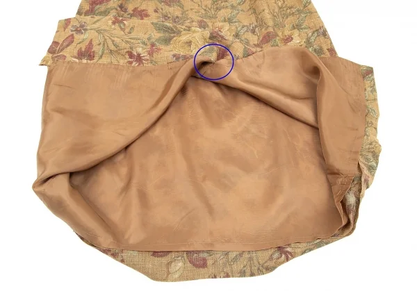 バーバリーズBurberrys' リネンウールフラワープリントスカート モカ他17 K-79176_006