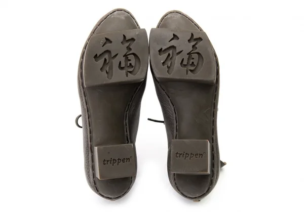 トリッペンtrippen PARCEL HAPPYソールレースアップシューズ グレージュ35(22.5) K-79307_010