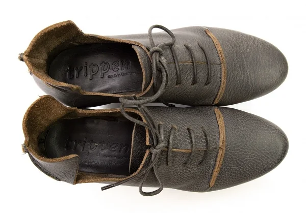 トリッペンtrippen PARCEL HAPPYソールレースアップシューズ グレージュ35(22.5) K-79307_002