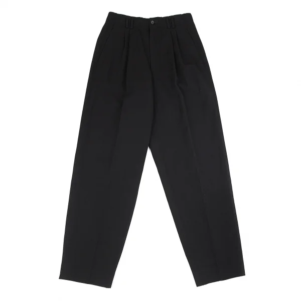 コムデギャルソンHOMME PLUSウールギャバツータックテーパードパンツ コムデギャルソン オムCOMME des GARCONS HOMME ウールギャバ