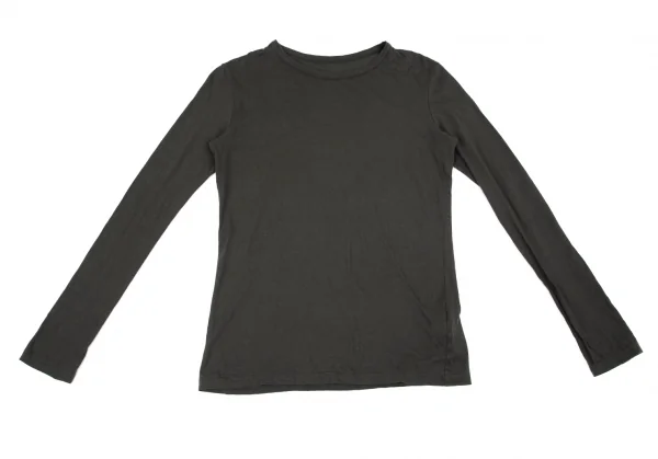 ヨウジヤマモトノアールYohji Yamamoto NOIR コットンシルク長袖カットソー グレー2 K-79346_002