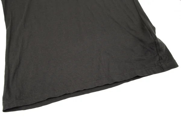 ヨウジヤマモトノアールYohji Yamamoto NOIR コットンシルク長袖カットソー グレー2 K-79346_007