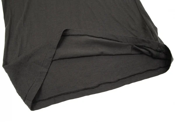 ヨウジヤマモトノアールYohji Yamamoto NOIR コットンシルク長袖カットソー グレー2 K-79346_008