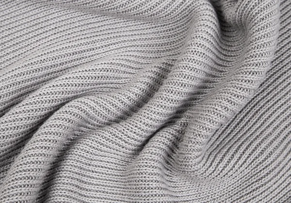 ヨウジヤマモト ファムYohji Yamamoto FEMME レーヨンコットンニットスヌード パープルグレー2 K-79385_006