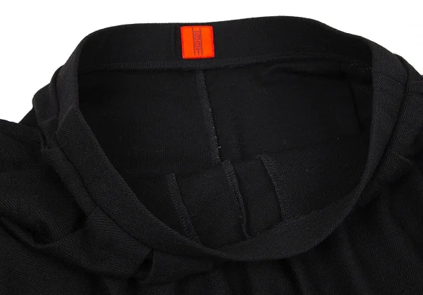 イッセイミヤケ ハートISSEY MIYAKE HaaT ストレッチサイドフラップイージーパンツ 黒2 K-79435_003
