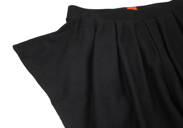 イッセイミヤケ ハートISSEY MIYAKE HaaT ストレッチサイドフラップイージーパンツ 黒2 K-79435_004