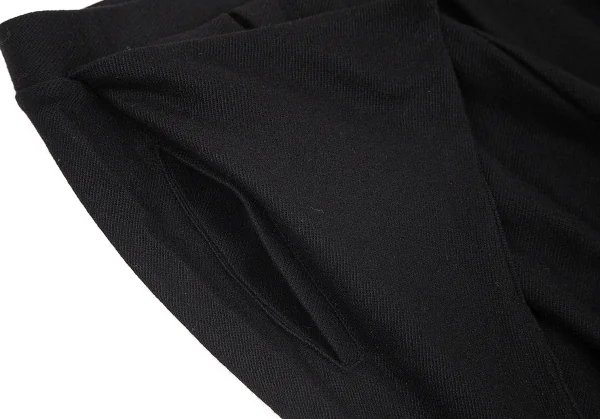 イッセイミヤケ ハートISSEY MIYAKE HaaT ストレッチサイドフラップイージーパンツ 黒2 K-79435_005