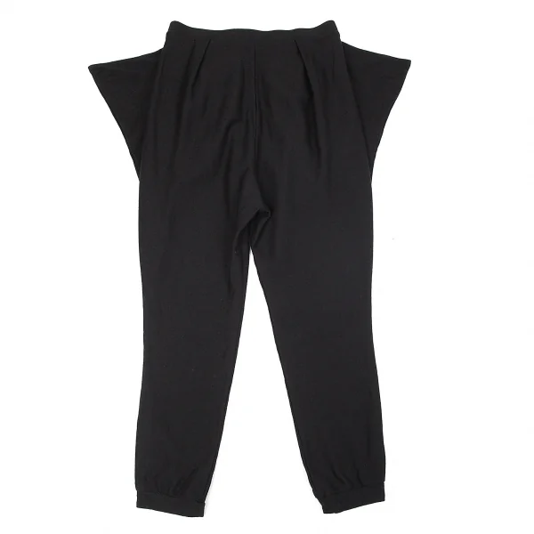 イッセイミヤケ ハートISSEY MIYAKE HaaT ストレッチサイドフラップイージーパンツ 黒2 K-79435_008