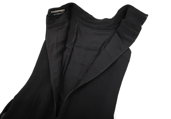 バレンシアガ×コルソコモ BALENCIAGA×10 corso como ウール混タックデザインノースリーブワンピース 黒40 K-79437_011