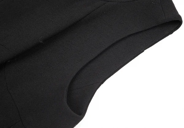 バレンシアガ×コルソコモ BALENCIAGA×10 corso como ウール混タックデザインノースリーブワンピース 黒40 K-79437_004