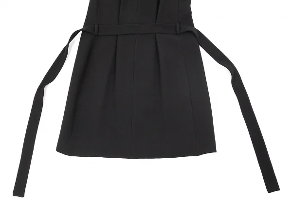 バレンシアガ×コルソコモ BALENCIAGA×10 corso como ウール混タックデザインノースリーブワンピース 黒40 K-79437_005