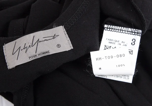 ヨウジヤマモト プールオムYohji Yamamoto POUR HOMME コットン天竺