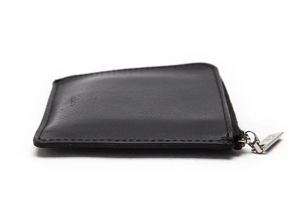 ヨウジヤマモトYohji Yamamoto レザーカード入れ付きミニポーチ 黒 K-79520_005