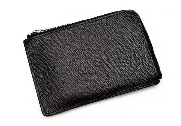ヨウジヤマモトYohji Yamamoto レザーカード入れ付きミニポーチ 黒 K-79520_006