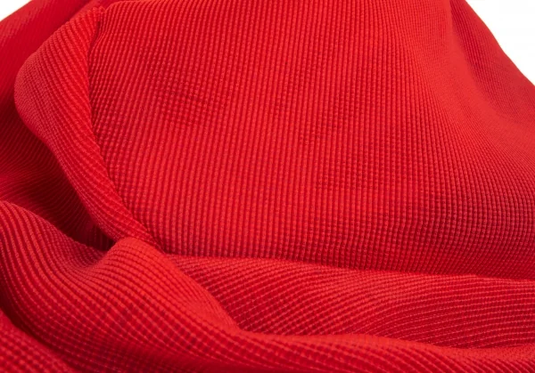 コムデギャルソンCOMME des GARCONSボックスプリーツチュールノーカラー変形ジャケット 赤M K-79536_012