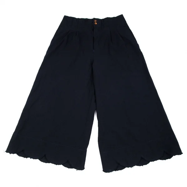 COMME des GARCONS Dyed Poly Wide Pants Navy M K-79597_001