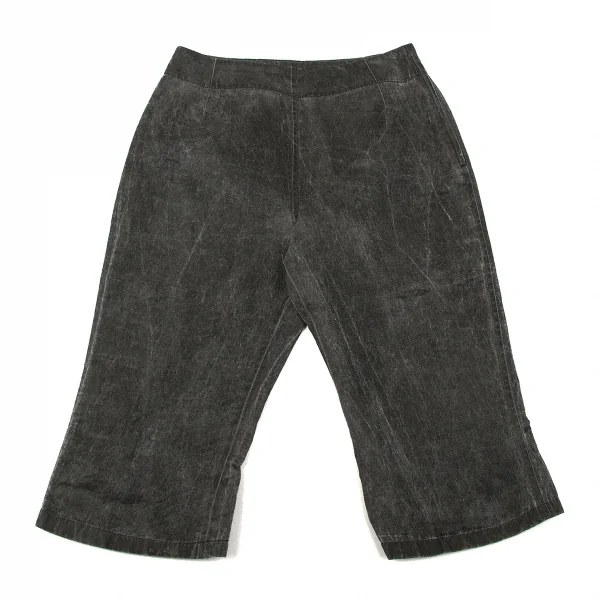 ワイズY's 混紡リネンラメクロップドパンツ グレーラメM K-79606_001