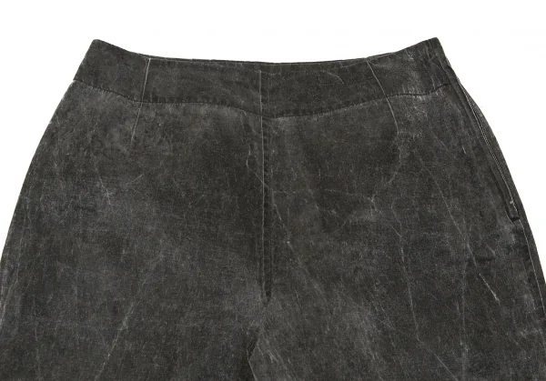 ワイズY's 混紡リネンラメクロップドパンツ グレーラメM K-79606_002