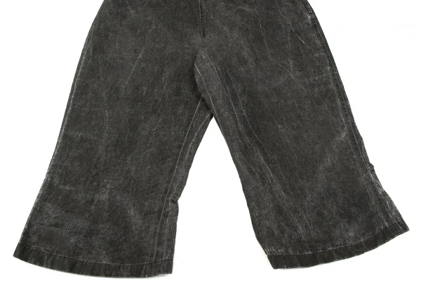 ワイズY's 混紡リネンラメクロップドパンツ グレーラメM K-79606_005