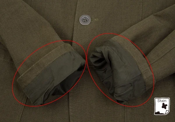 ワイズ レッドレーベルY's Red Label コットンリネン3パッチジャケット カーキ4 K-79608_010