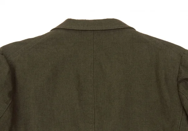 ワイズ レッドレーベルY's Red Label コットンリネン3パッチジャケット カーキ4 K-79608_014