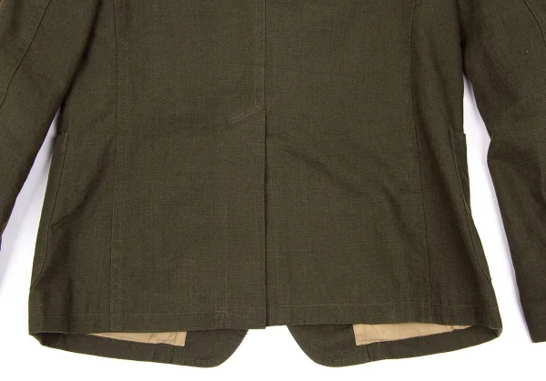 ワイズ レッドレーベルY's Red Label コットンリネン3パッチジャケット カーキ4 K-79608_015