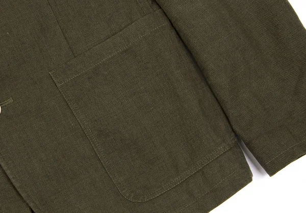 ワイズ レッドレーベルY's Red Label コットンリネン3パッチジャケット カーキ4 K-79608_008