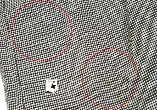 ワイズY's リネンコットンパピートゥースボタンレスジャケット 白黒3 K-79618_013