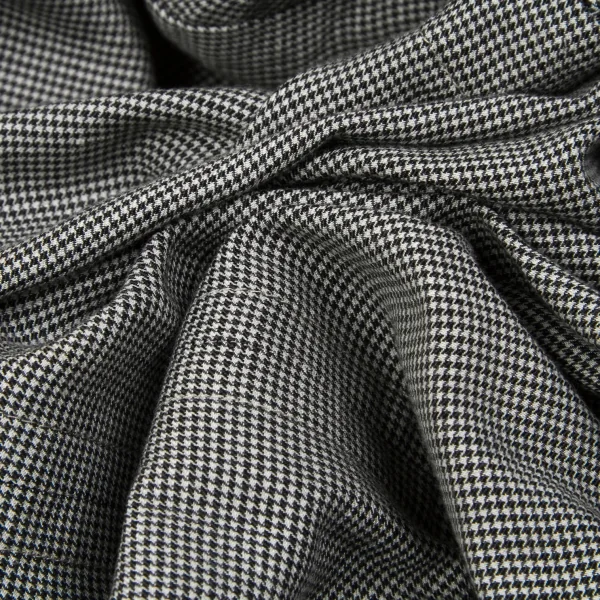 ワイズY's リネンコットンパピートゥースボタンレスジャケット 白黒3 K-79618_015