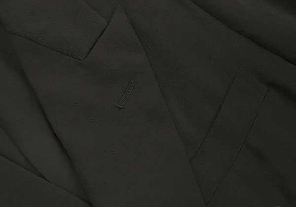 コムデギャルソンCOMME des GARCONS エステルピークドラペルダブルチェスターコート 黒S K-79624_004