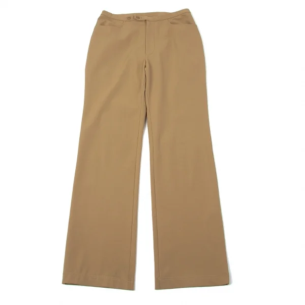 イッセイミヤケ ハートISSEY MIYAKE HaaT ストレッチストレートパンツ ベージュ2 K-79626_001