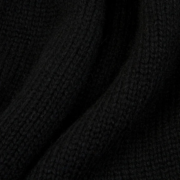 ワイズY's ウールドローコードベルトニットスカート 黒2 K-79634_011