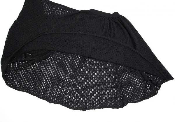 ワイズY's ローゲージニットハーフボレロデザインスカート 黒3 K-79652_010