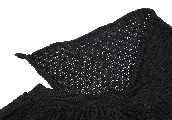 ワイズY's ローゲージニットハーフボレロデザインスカート 黒3 K-79652_012