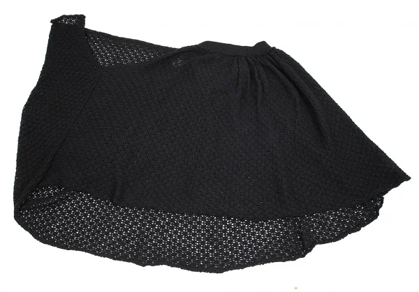 ワイズY's ローゲージニットハーフボレロデザインスカート 黒3 K-79652_009