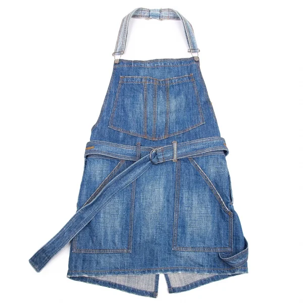 ジャンポールゴルチエJean Paul GAULTIER PARIS ウォッシュデニムエプロン インディゴ48 K-79715_001