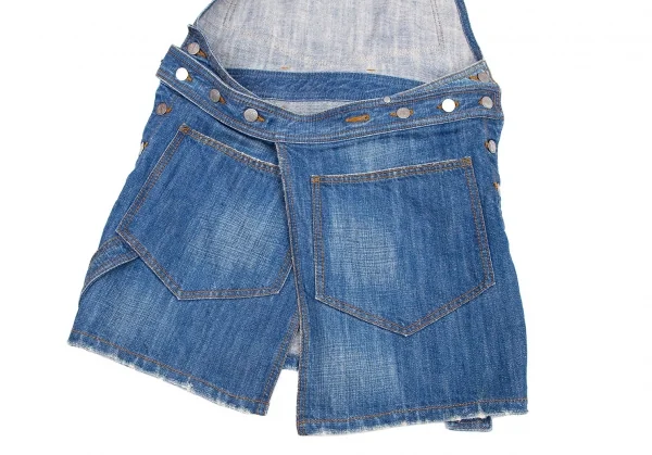 ジャンポールゴルチエJean Paul GAULTIER PARIS ウォッシュデニムエプロン インディゴ48 K-79715_012