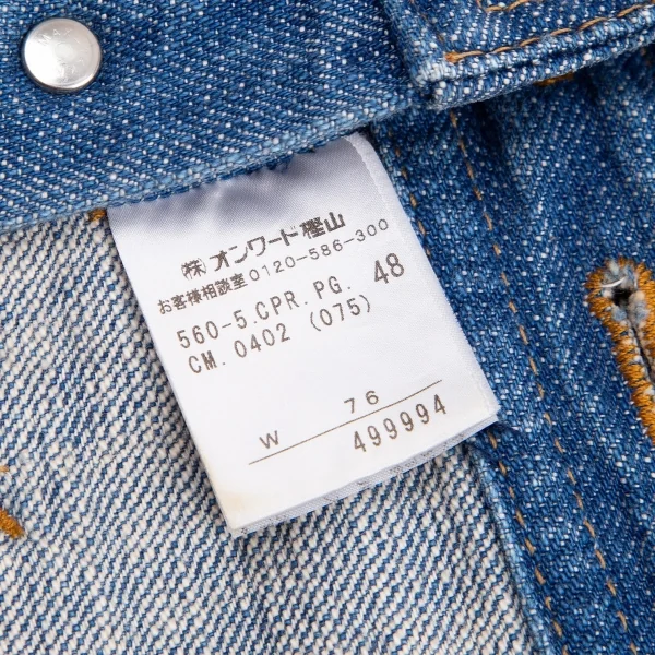 ジャンポールゴルチエJean Paul GAULTIER PARIS ウォッシュデニムエプロン インディゴ48 K-79715_018