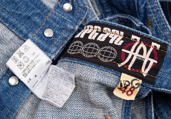 ジャンポールゴルチエJean Paul GAULTIER PARIS ウォッシュデニムエプロン インディゴ48 K-79715_019