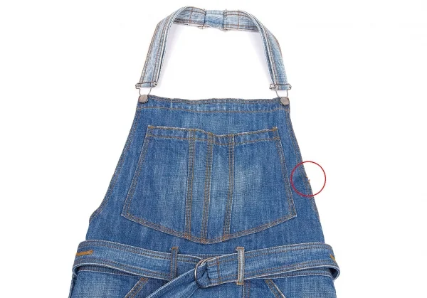 ジャンポールゴルチエJean Paul GAULTIER PARIS ウォッシュデニムエプロン インディゴ48 K-79715_002