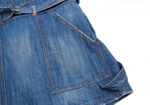 ジャンポールゴルチエJean Paul GAULTIER PARIS ウォッシュデニムエプロン インディゴ48 K-79715_009
