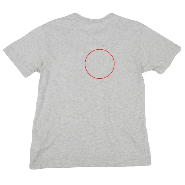 コムデギャルソンCOMME des GARCONSフィリップ パゴウスキーイラストグリッタープリントTシャツ 杢グレーM K-79780_012