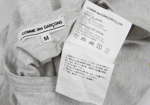 コムデギャルソンCOMME des GARCONSフィリップ パゴウスキーイラストグリッタープリントTシャツ 杢グレーM K-79780_015